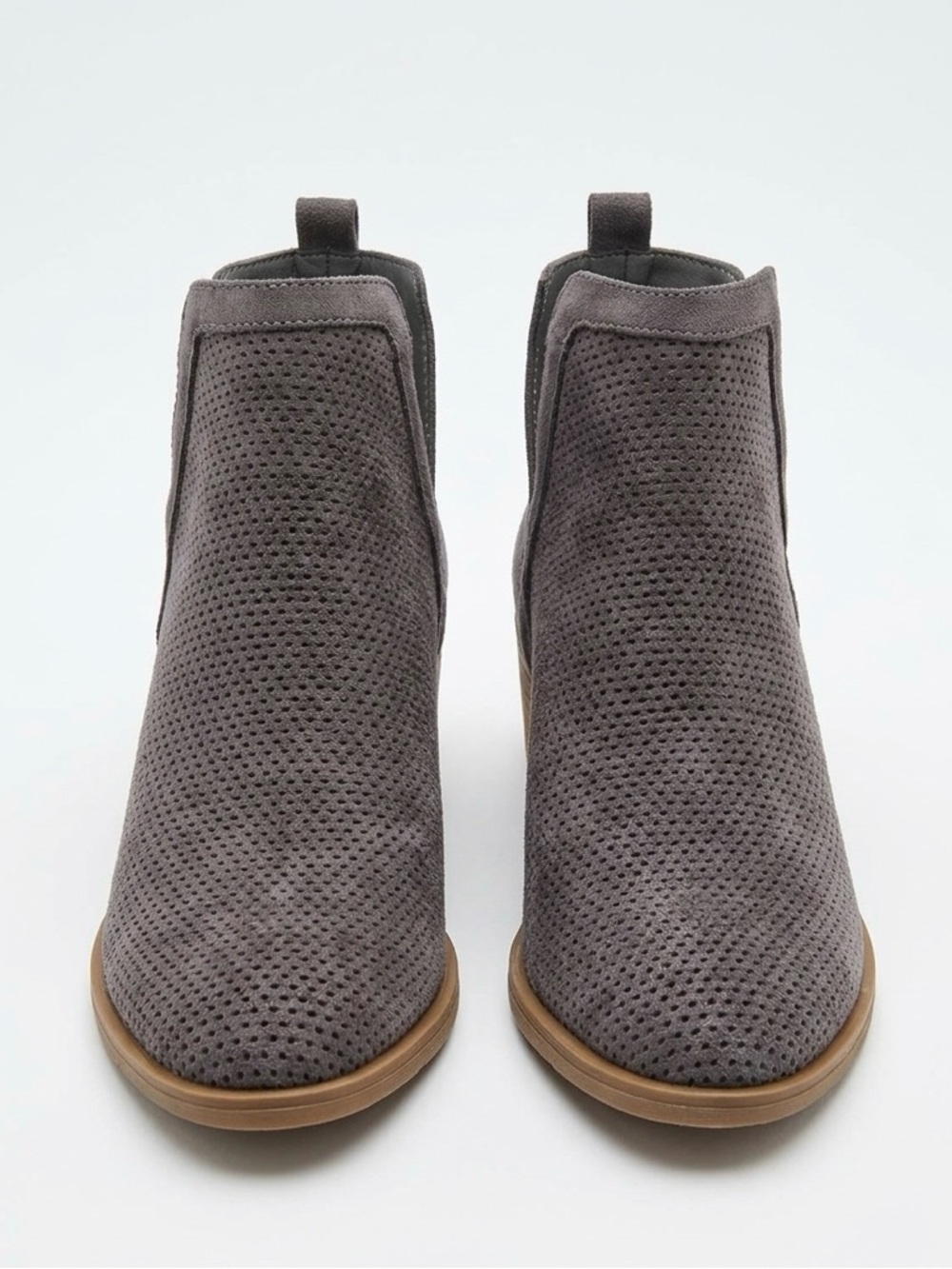 Stylish Gray Ankle Boots - Picture 2 of 3